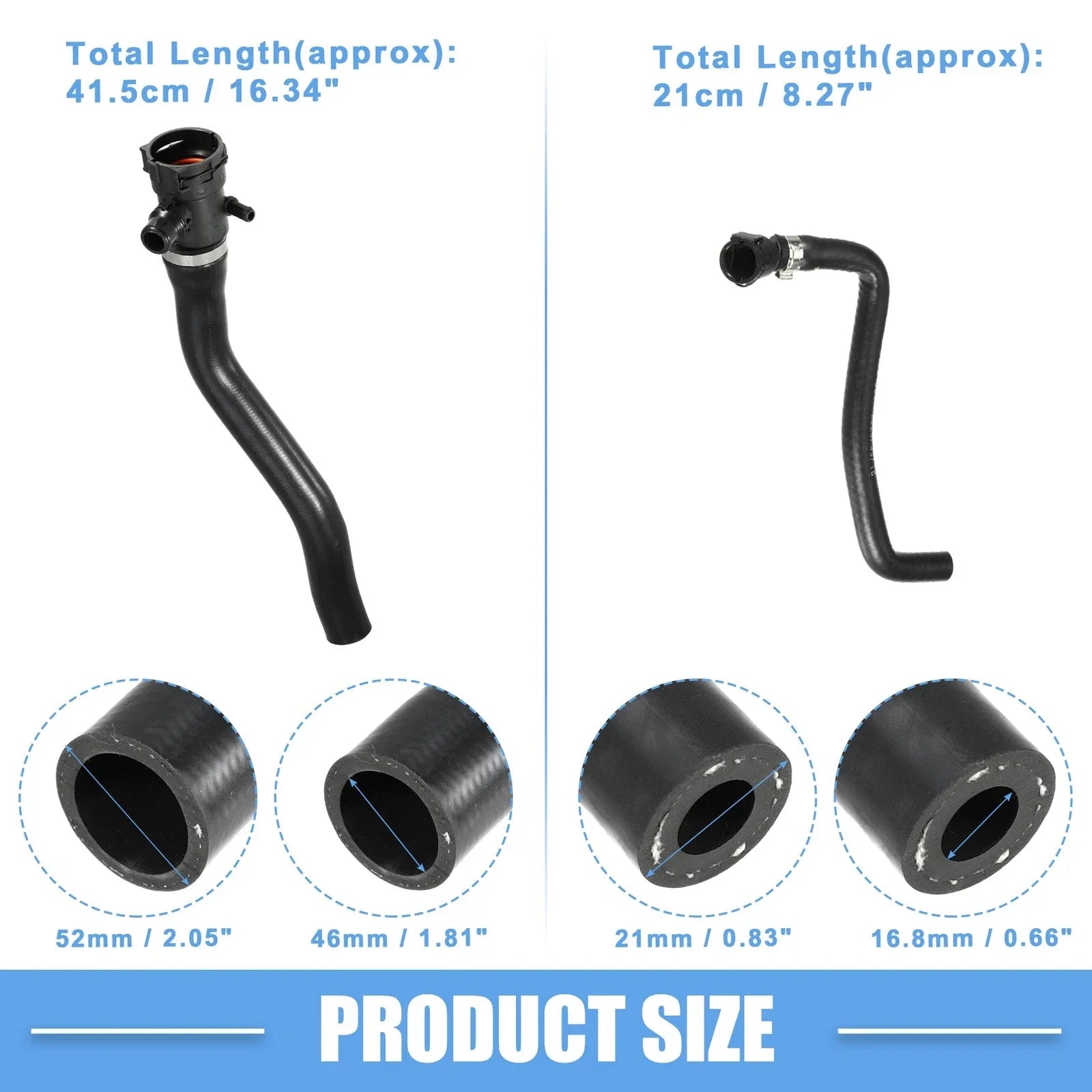 Radiator Coolant Hose 1 Set for BMW 320i Base 2.0L
