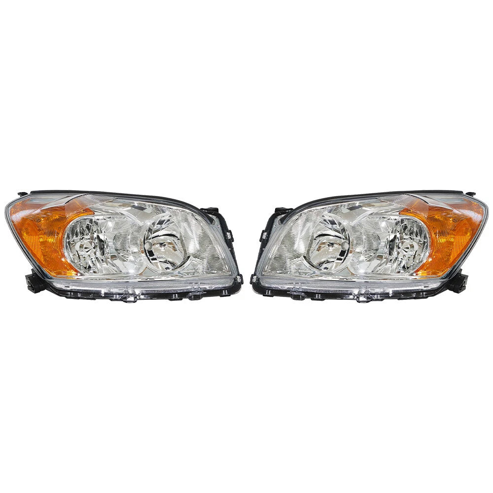 Set of 2 Headlight Assembly for Toyota RAV4 Sport (2009–2012)
