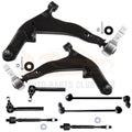 Set of 8 Front Lower Control Arms Tie Rods Sway Bars for Nissan Murano (2003–2004)