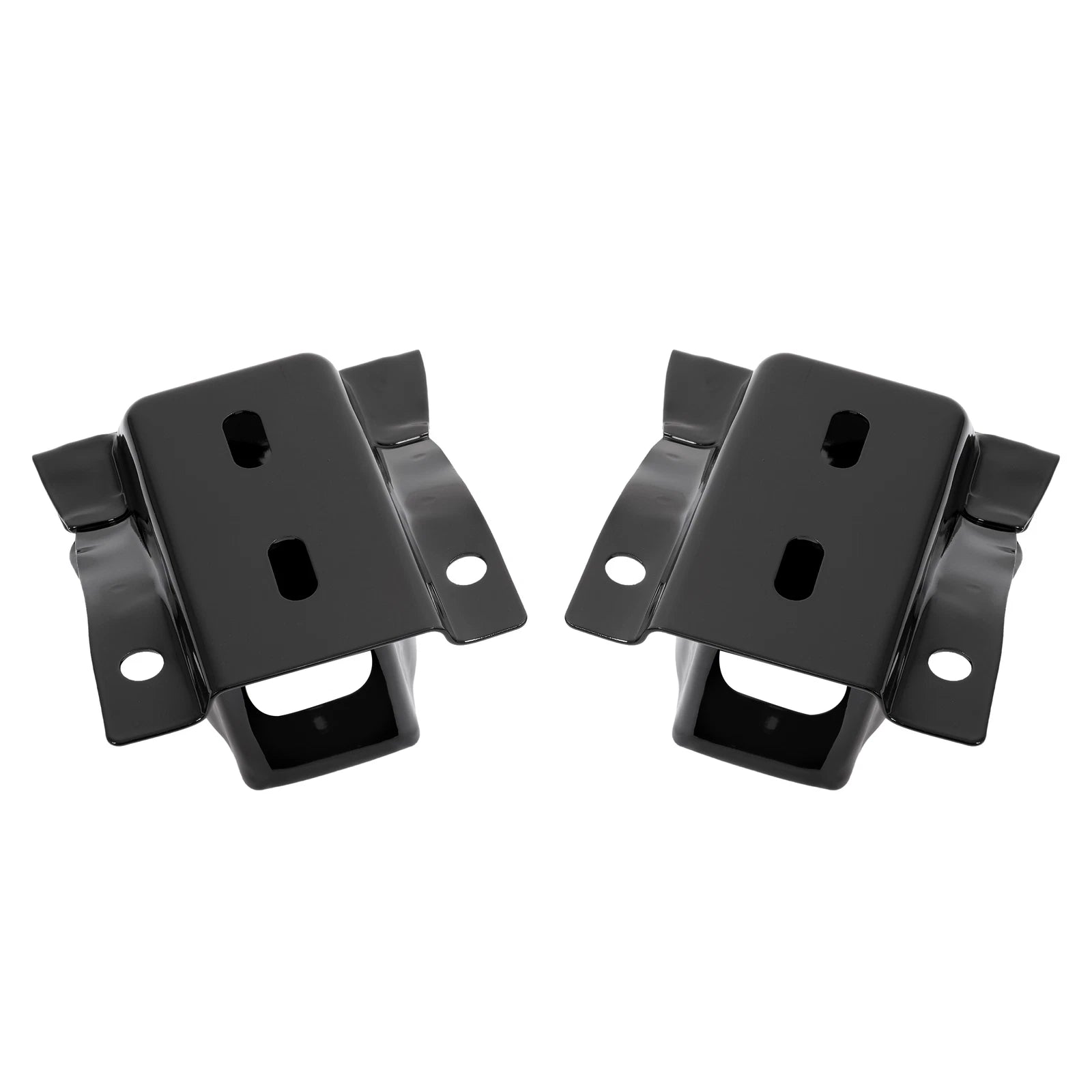 Set of 2 Black Rear Bumper Retainer Brackets for Express Savana Van (1996–2024)