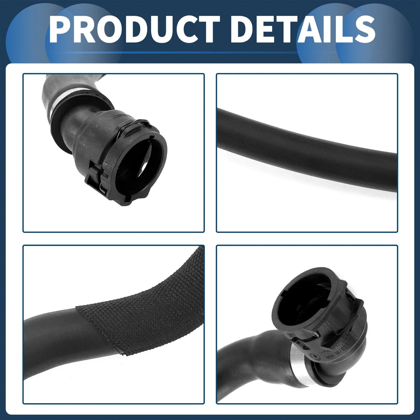Radiator Hose 3.0L Rubber for BMW X3 (2007-2010)