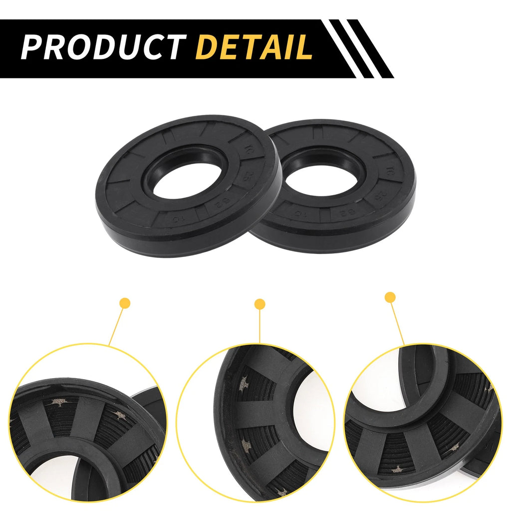 Set of 5 Oil Seal Rotary Shaft Seal NBR Rubber 25x62x10mm