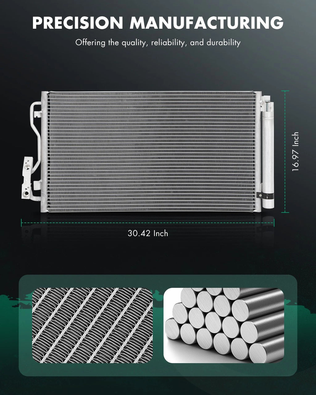 Aluminum Condenser for BMW 228i, 328i, 335i (2013–2016) 4226
