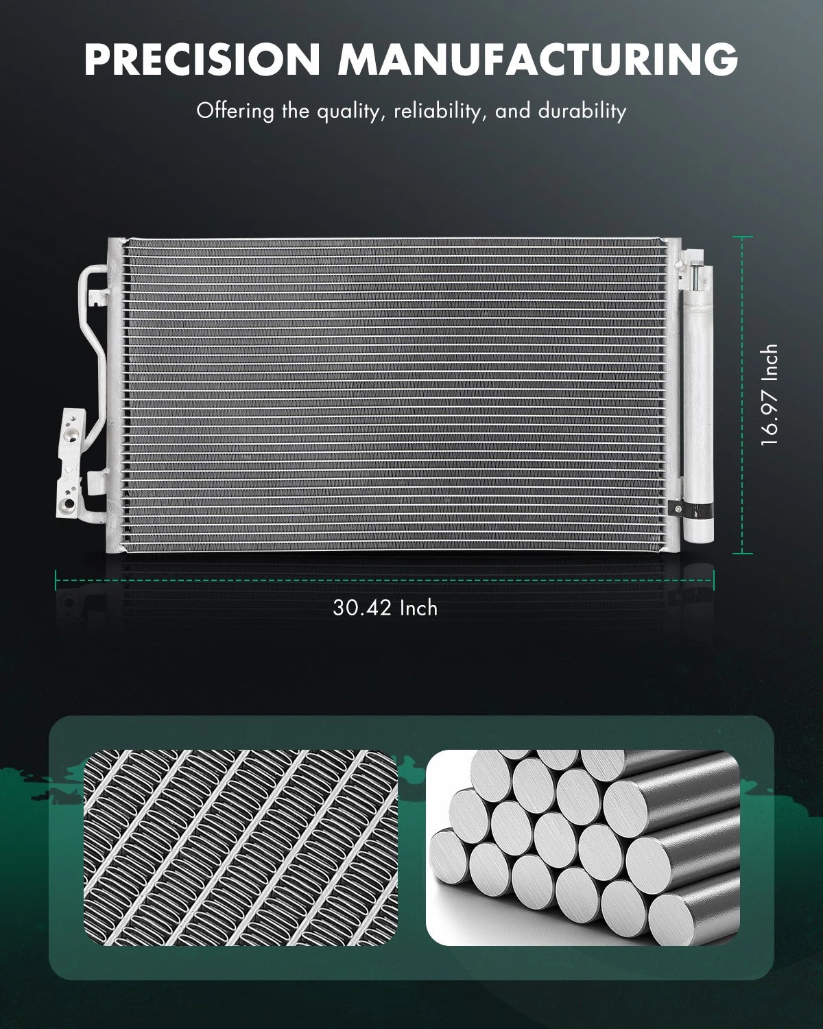 Aluminum Condenser for BMW 228i, 328i, 335i (2013–2016) 4226