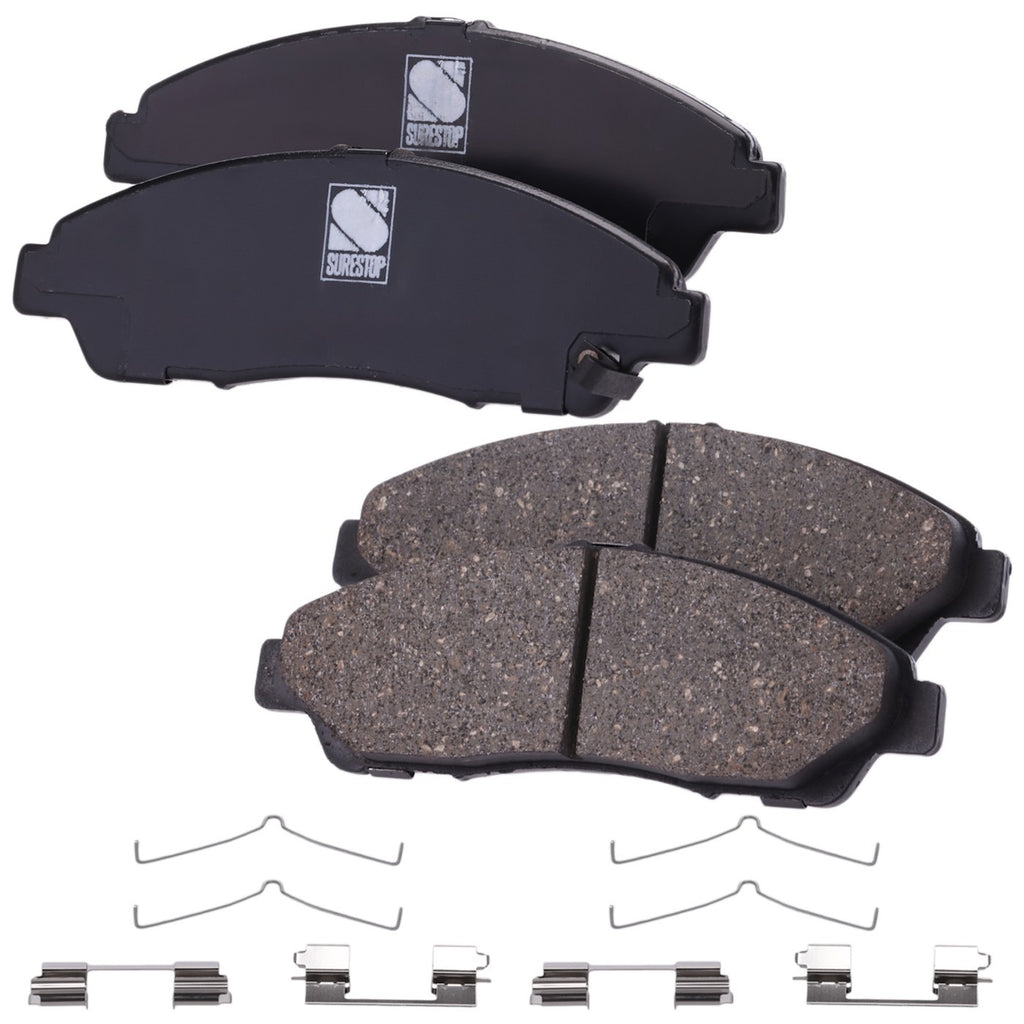 Set of 4 Front Ceramic Brake Pads for Honda Pilot, Acura MDX