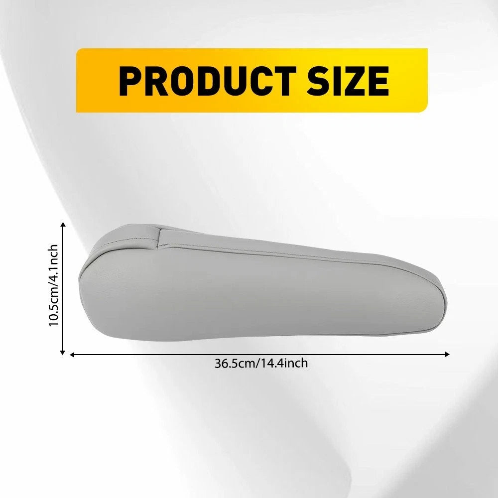 2pcs Front Seat Armrest Cover PU Leather for Toyota Sienna (2011–2017) Light Gray