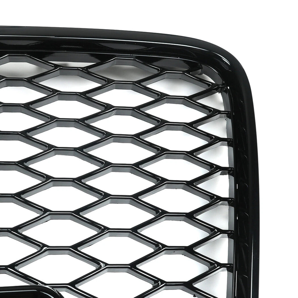 Front Bumper Radiator Vent Mesh Grille for Audi Q7 (2005–2015) Gloss Black