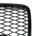Front Bumper Radiator Vent Mesh Grille for Audi Q7 (2005–2015) Gloss Black