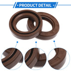 Set of 2 Oil Seal Rotary Shaft Seal FKM Rubber 20x32x7mm