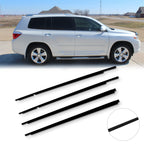 Set of 4 Window Weatherstrip Seal for Toyota Highlander (2008–2010)