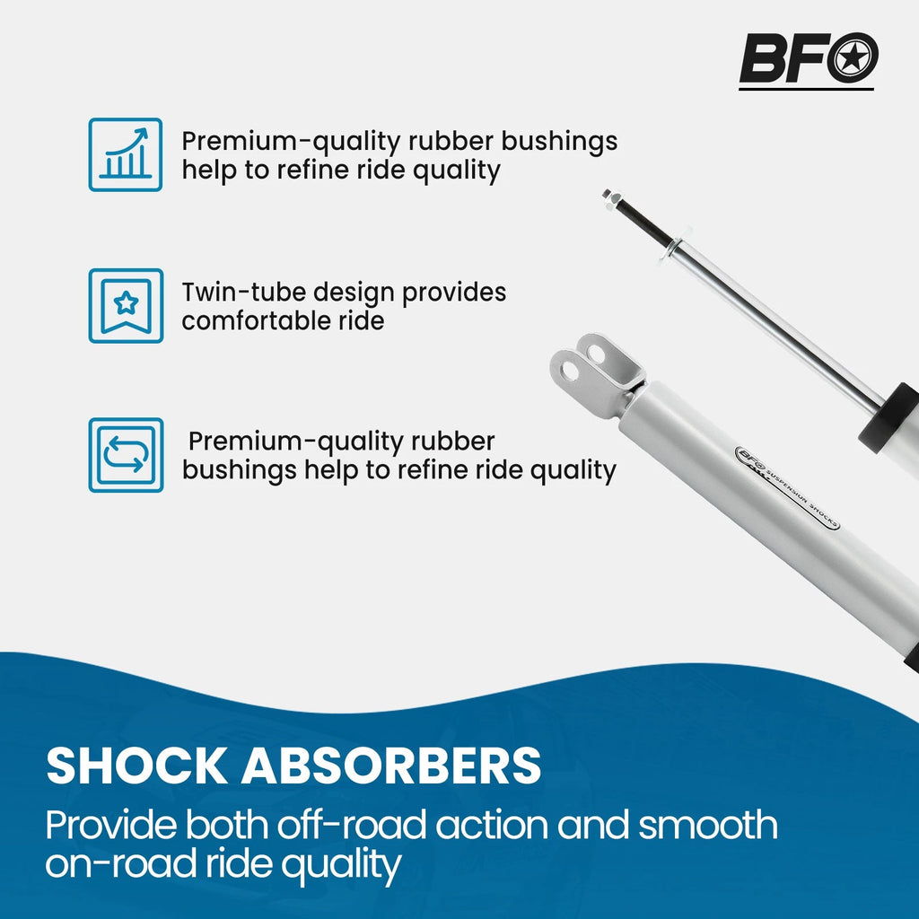 Set of 2 Front Shock Absorbers for Chevy Silverado Suburban GMC Sierra 1500 (1999–2006)