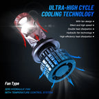 2X H4 H7 H11 LED Headlight Bulbs 120W 6500K for