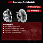 Set of 4 Wheel Hub Bearing Assemblies for Chrysler Town & Country (2004–2007)