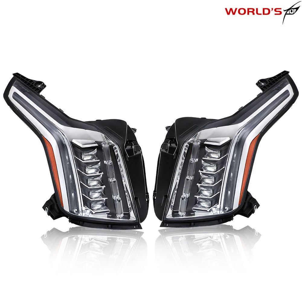 LED Headlight Assembly for Cadillac Escalade (2015–2020) Black