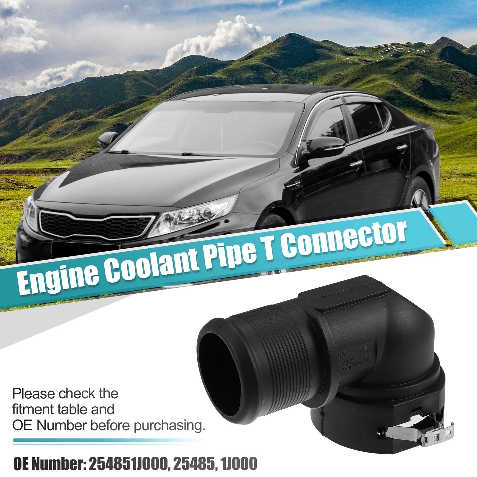 Engine Coolant Hose Connector 254851J000 254851J000 for Kia Optima (2016–2019)