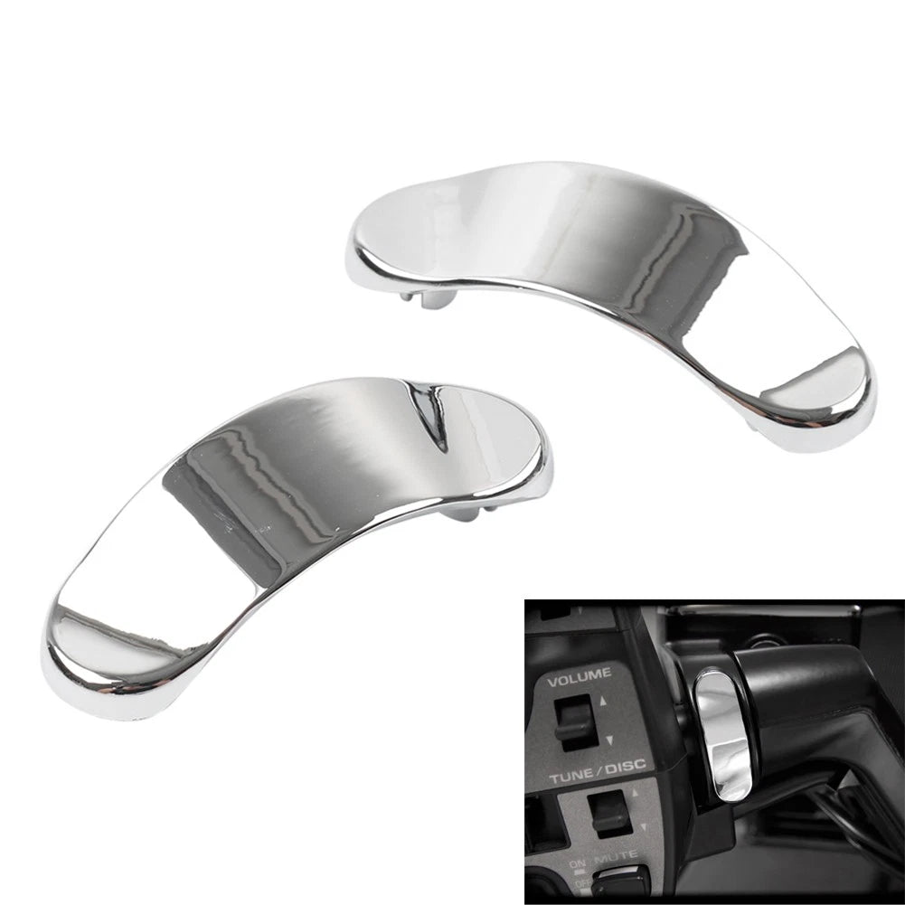 Set of 2 Moto Master Cylinder Clamp Plugs for Honda Goldwing GL1500 GL1800 (1988–2017) Chrome