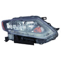 Replacement Passenger Halogen Head Light Assembly w/LED Daytime Running Light