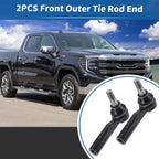 2X Front Outer Tie Rod End Links Kit for GMC Canyon, Chevrolet Colorado (2015–2023)