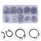 100pcs External Retaining Ring Assortment 8-18mm Circlip Storage Case