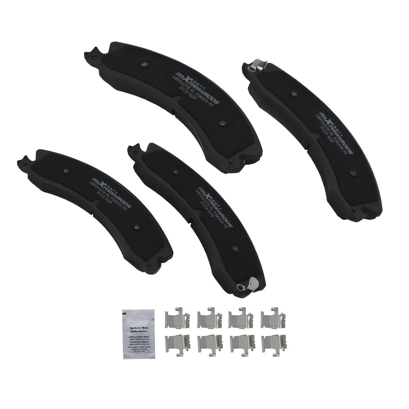 Front Brake Pads Kit for Chevy Silverado 2500/3500 GMC Sierra 3500 HD (2012–2019)