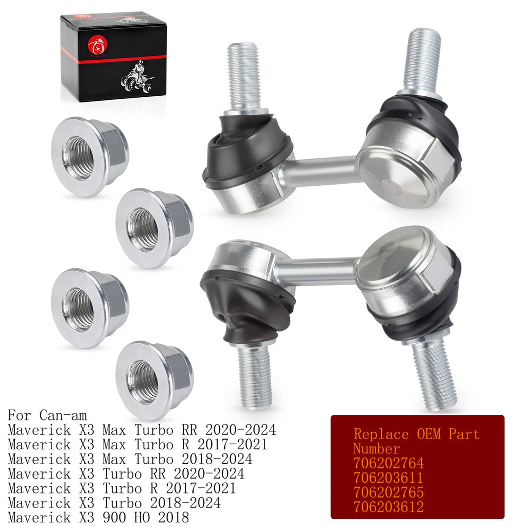 Front Stabilizer Bar End Links for Can-Am Maverick X3 Max Turbo (2017–2023)