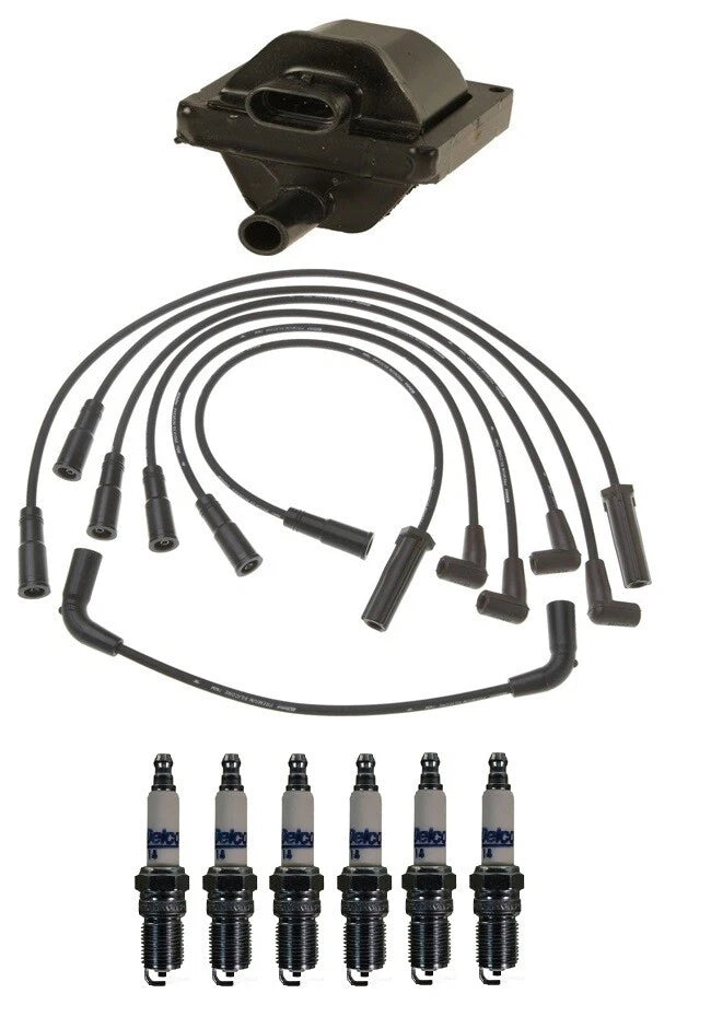 Ignition Wires & Spark Plugs Kit for Oldsmobile Chevy GMC V6 4.3L (1996–2002)