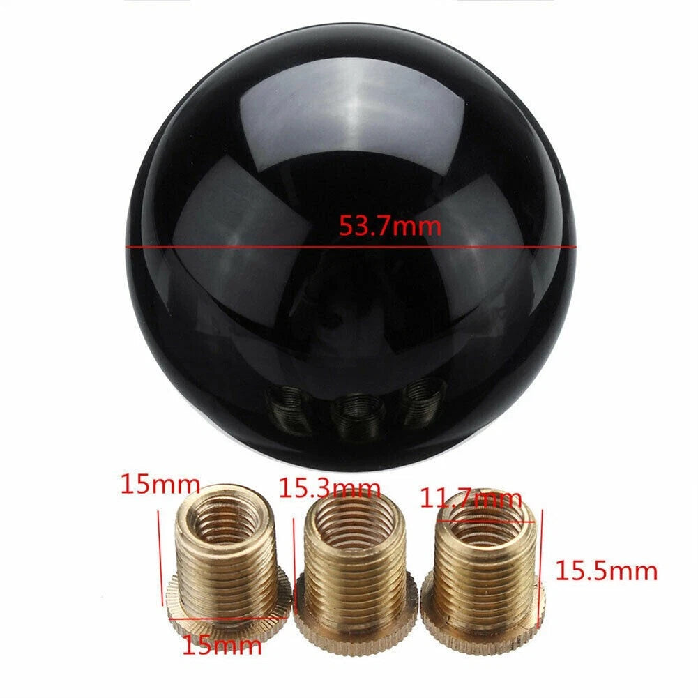 Round Ball Gear Shifter Lever with Adapters for Manual Transmissions