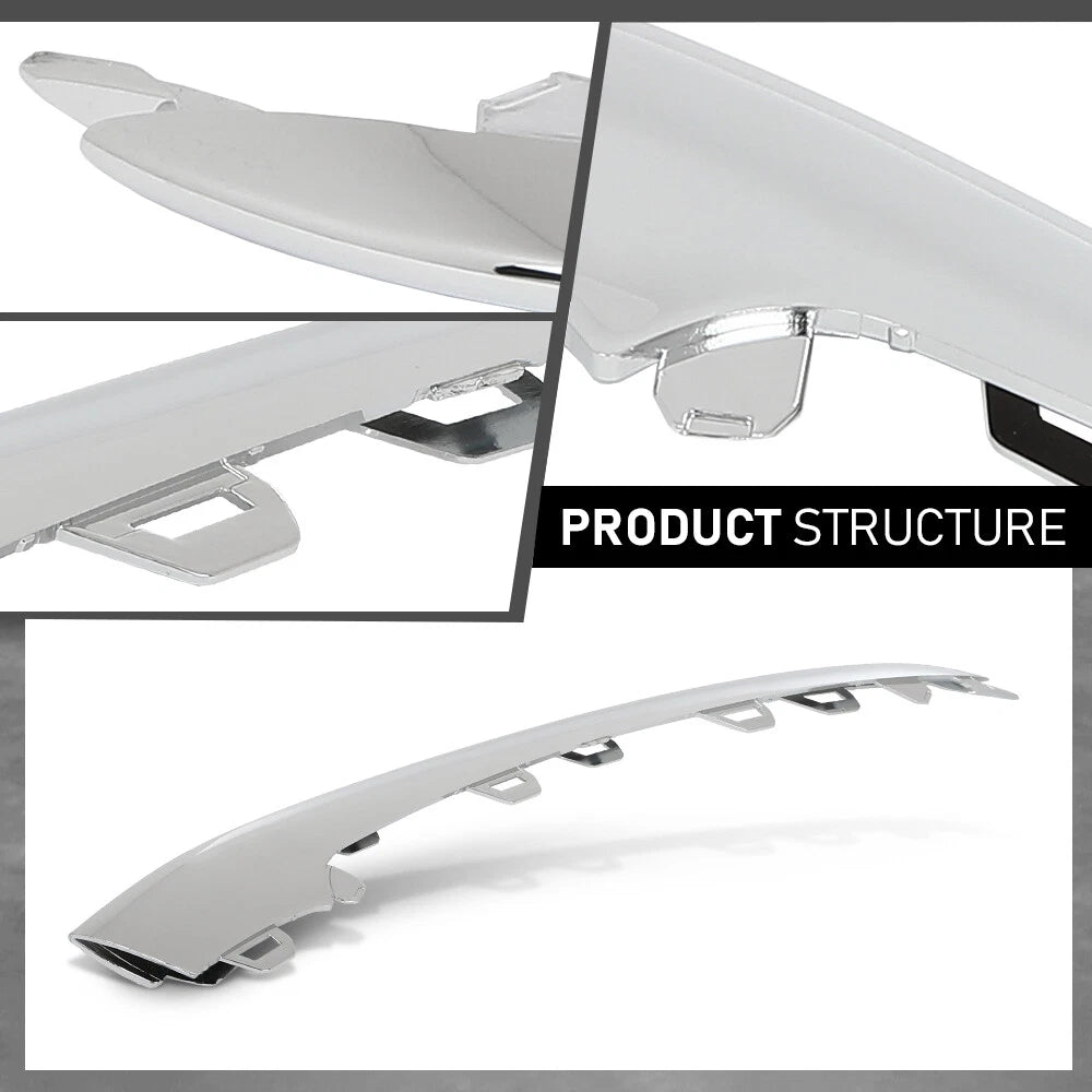 Set of 2 Front Bumper Trim Molding for Mercedes-Benz W222 S-Class