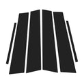 6 Pcs Door Pillar Window Trim for Lexus ES (2019–2022) Black