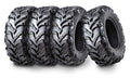 Set of 4 ATV Tires 25x10-12 for Cub-Cadet Volunteer (2009–2013) P341 Solid Mud