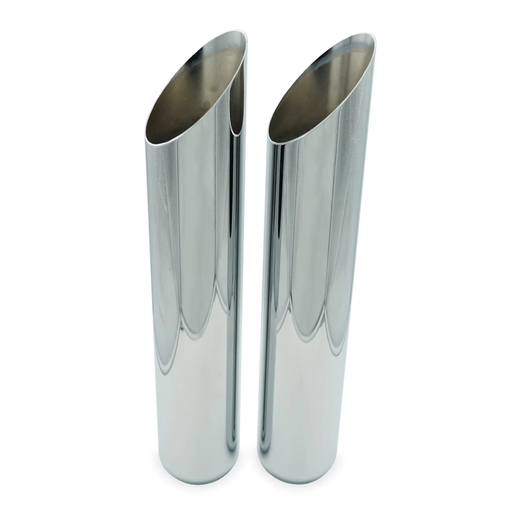Dual Exhaust Kit for GMC Jimmy (1995–1999) 2.5" 2 Chamber Slash Tips