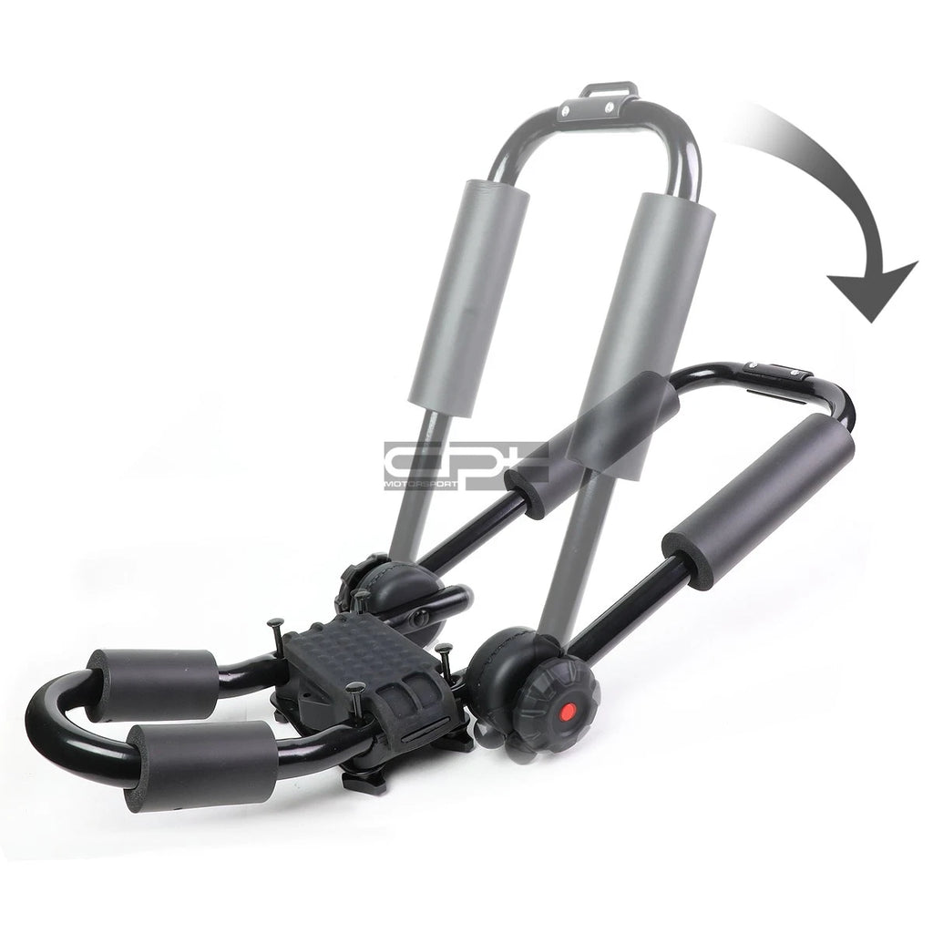 Adjustable Fold-Up Mild Steel J-Bar Roof Rack Carrier for Kayak/Boat/Canoe