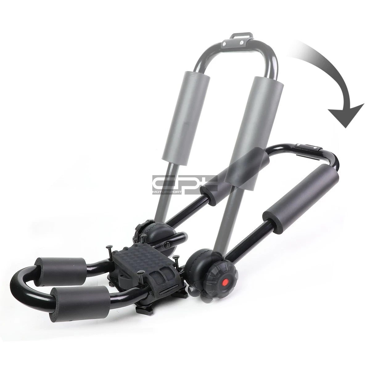 Adjustable Fold-Up Mild Steel J-Bar Roof Rack Carrier for Kayak/Boat/Canoe