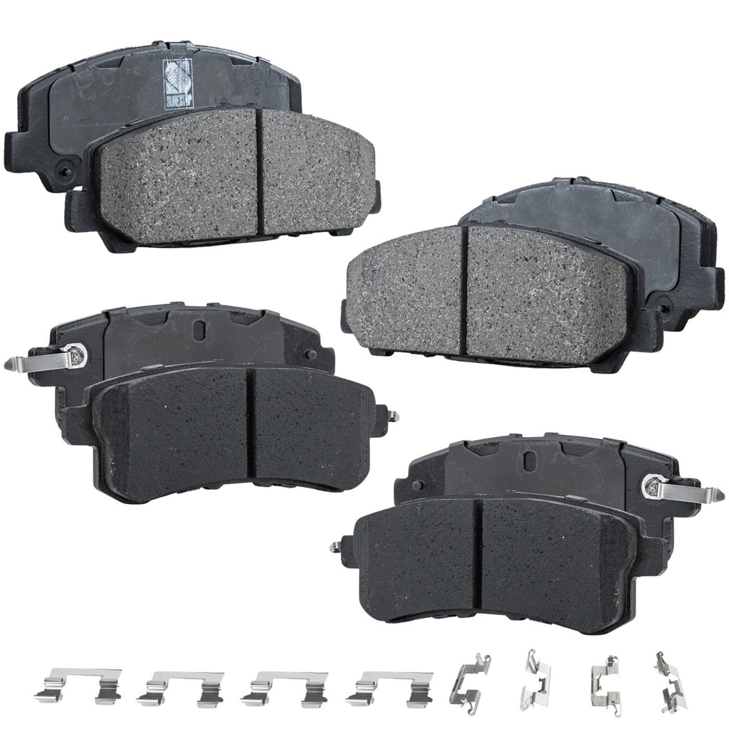 Set of 4 Ceramic Brake Pads for Nissan Armada (2017–2021)