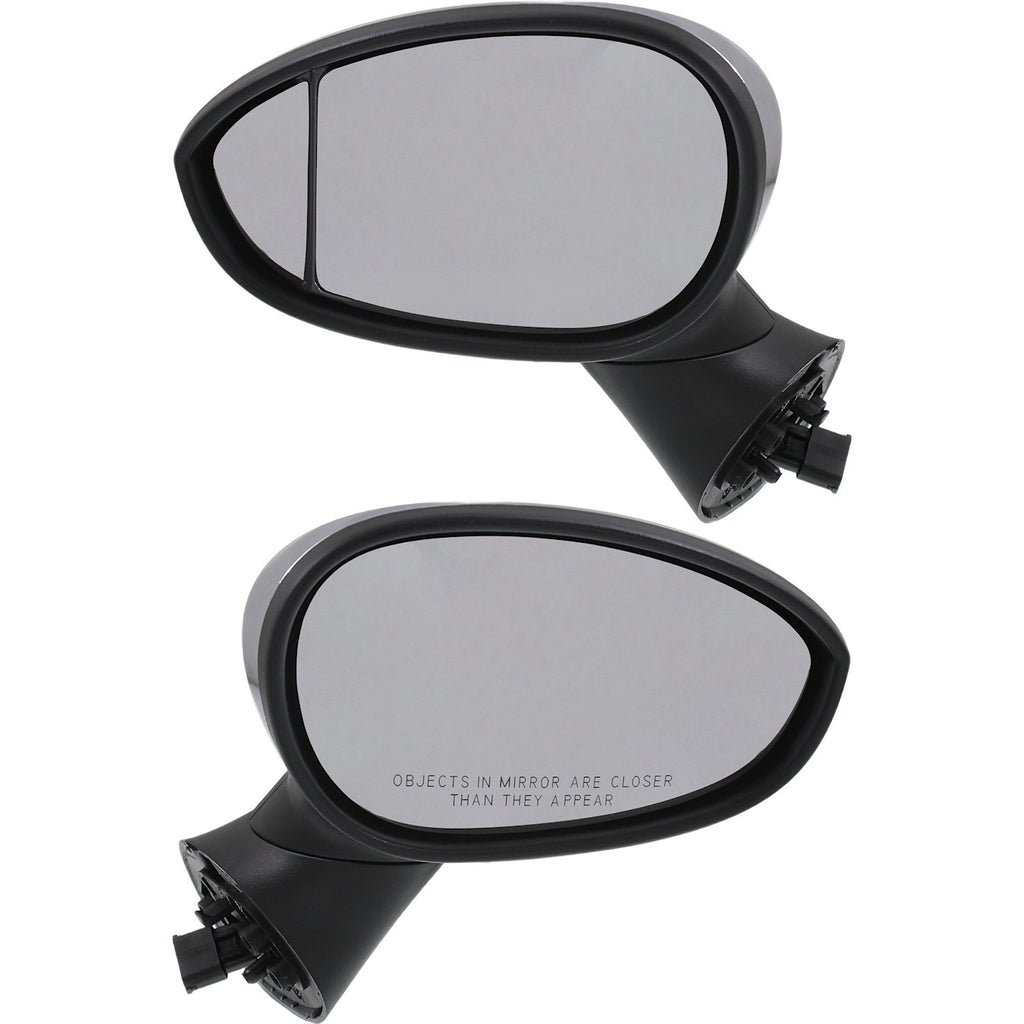 Heated Chrome Power Mirrors for Fiat 500 Hatchback (2012–2018)
