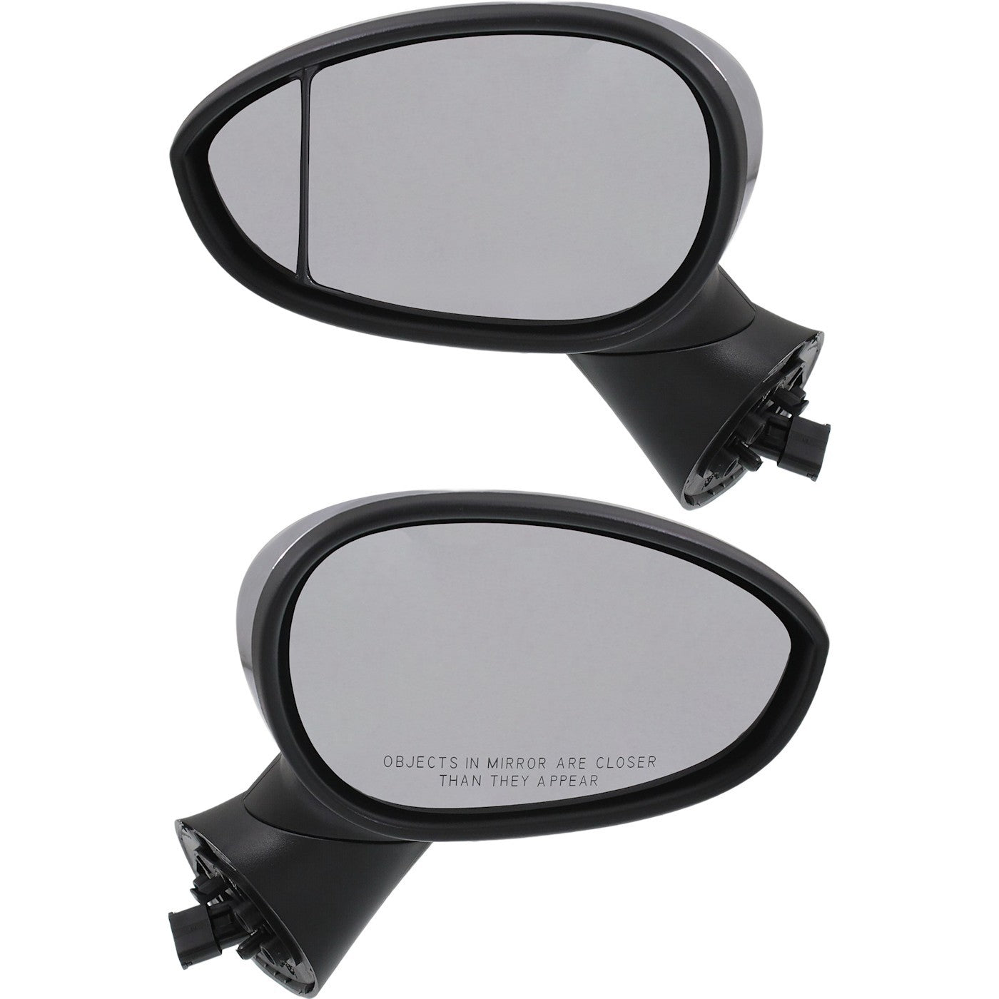 Heated Chrome Power Mirrors for Fiat 500 Hatchback (2012–2018)