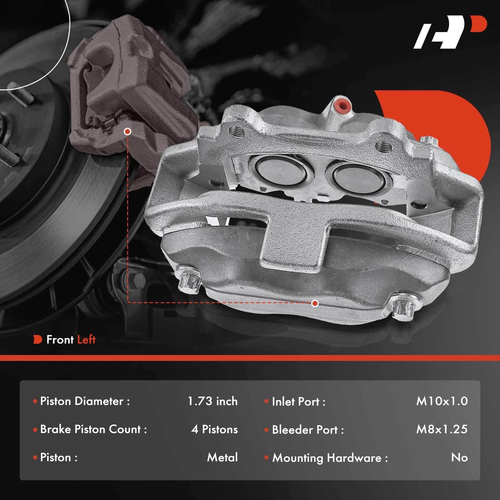 Front Left Brake Caliper for Mercedes-Benz CL550 S350 S550 (2009–2014)