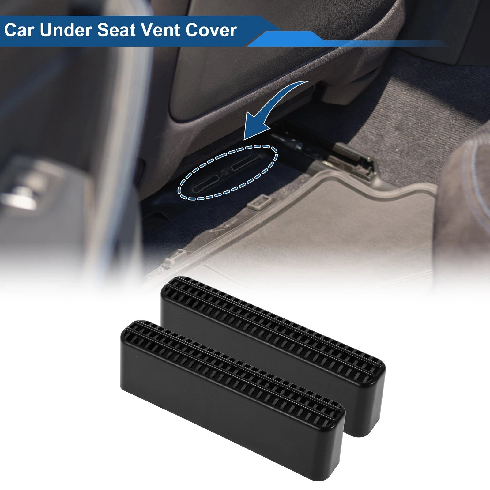 2X Under Seat Air Outlet Protection Cover for Toyota RAV4 (2019–2025)