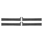 Set of 4 Door Handle Panel Cover Trim for Toyota Tundra (2014–2021) Carbon Fiber Black