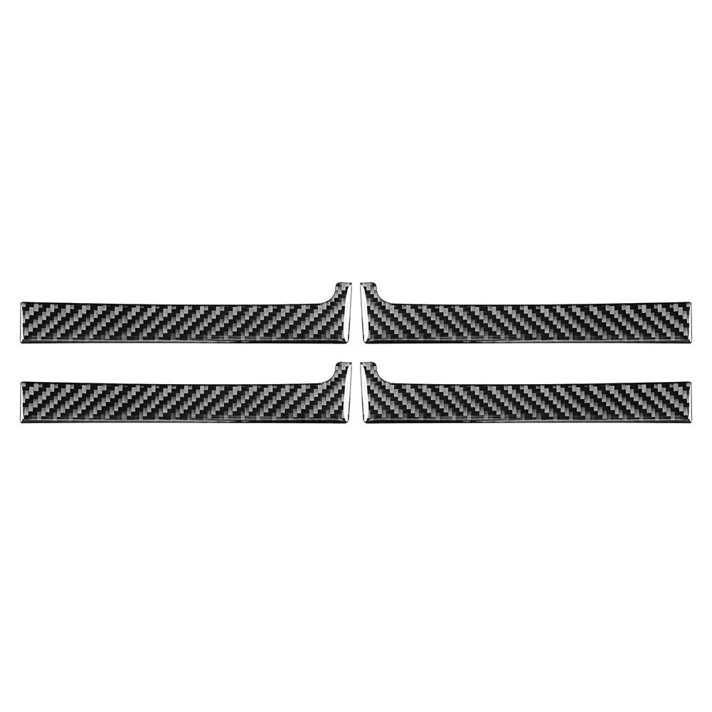 Set of 4 Door Handle Panel Cover Trim for Toyota Tundra (2014–2021) Carbon Fiber Black