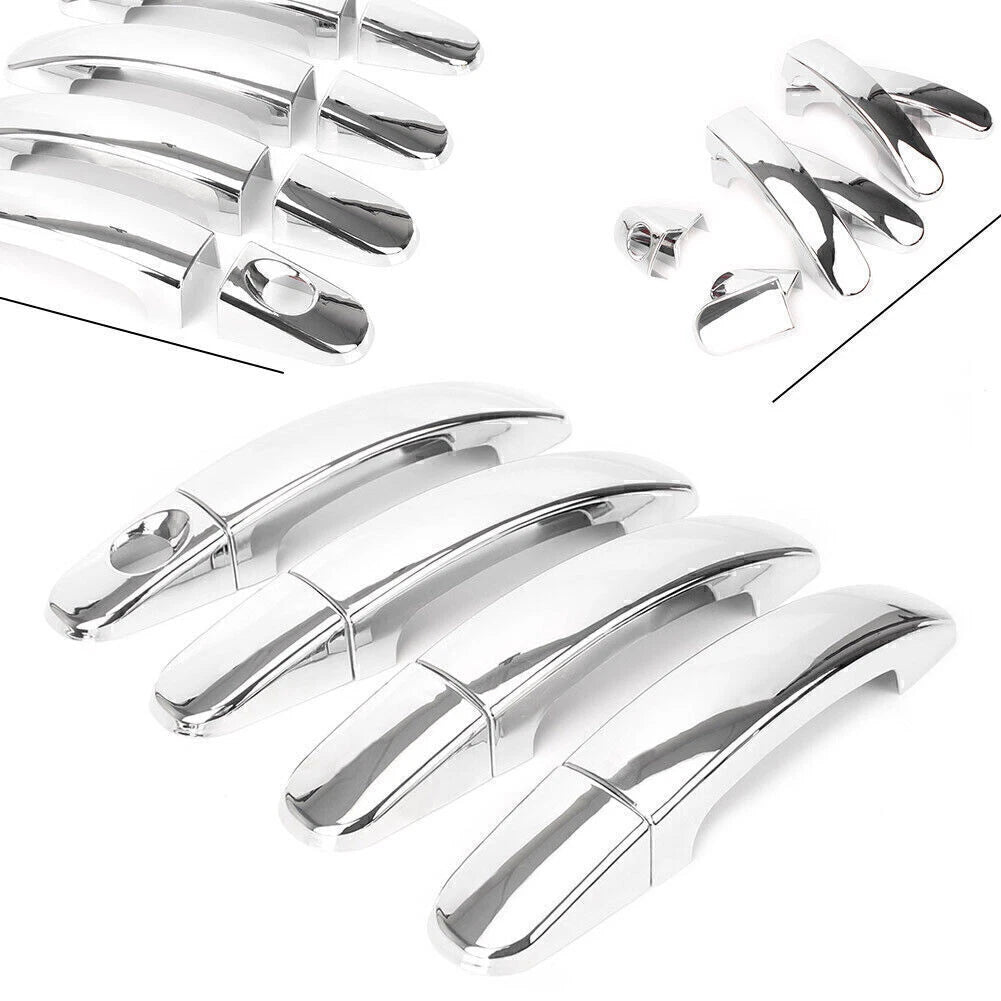 8x Chrome Door Handle Catch Cover Trim Bezel for Ford Focus MK2 (2005–2011)