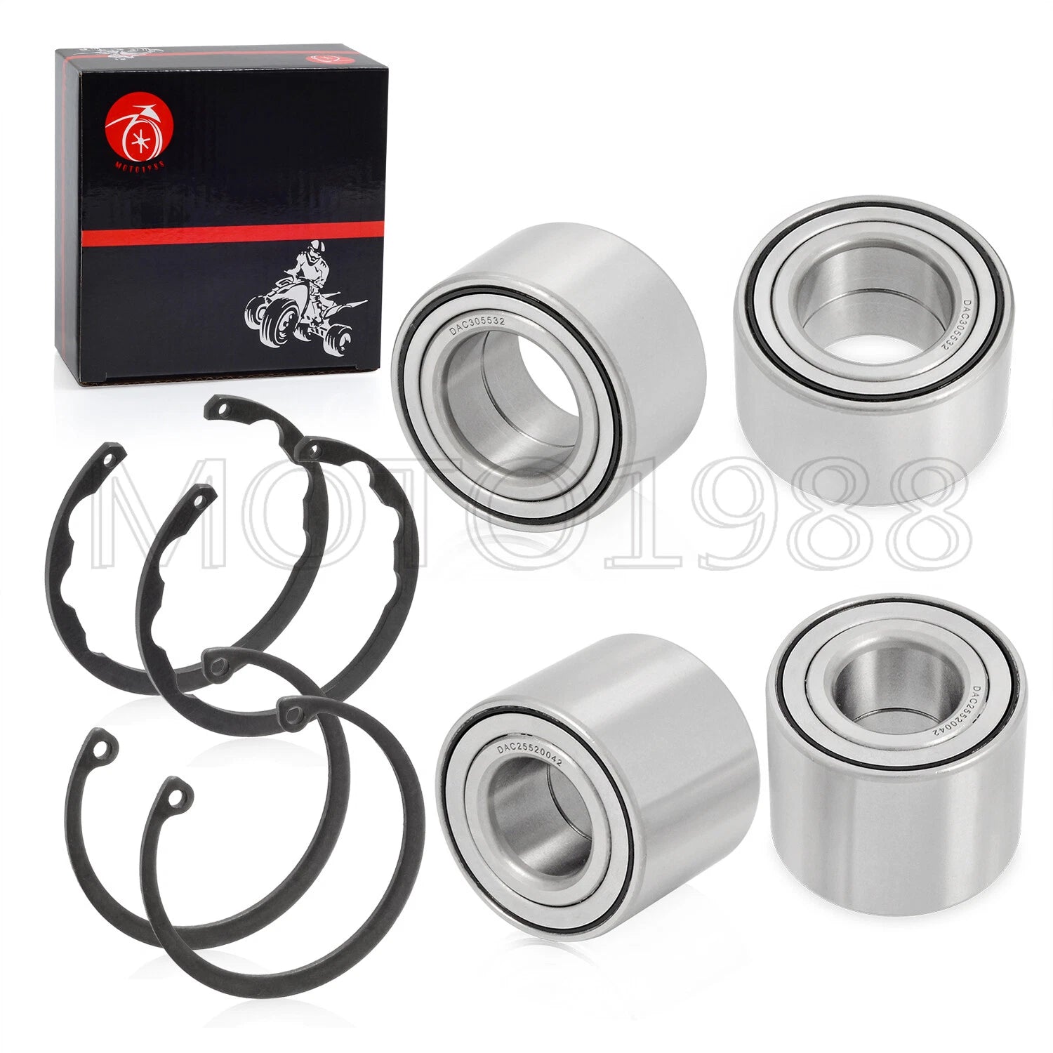 Wheel Bearing Set with Circlip for Kawasaki Teryx 750 KRF750 4x4 (2008–2013)