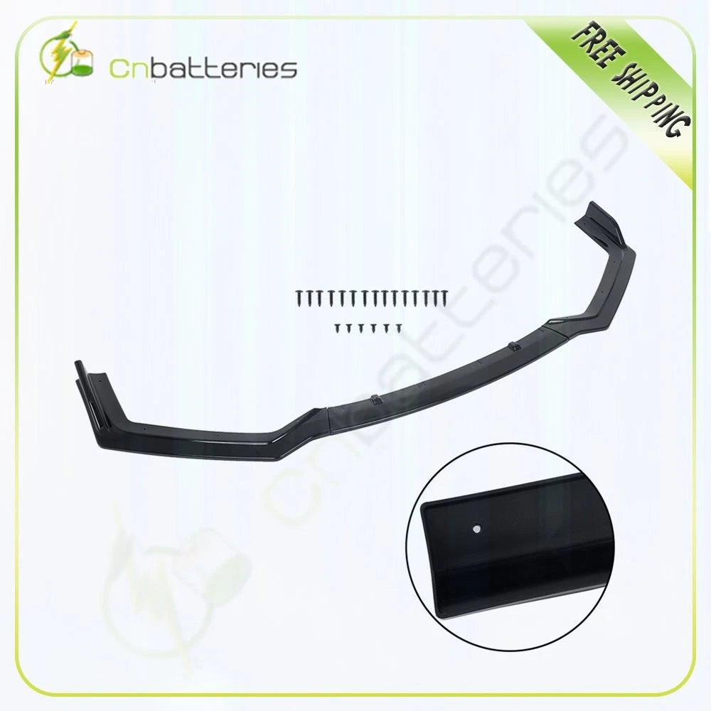 Front Bumper Lip Cover Trim for Infiniti Q50 Sport (2018–2020) - Painted Black