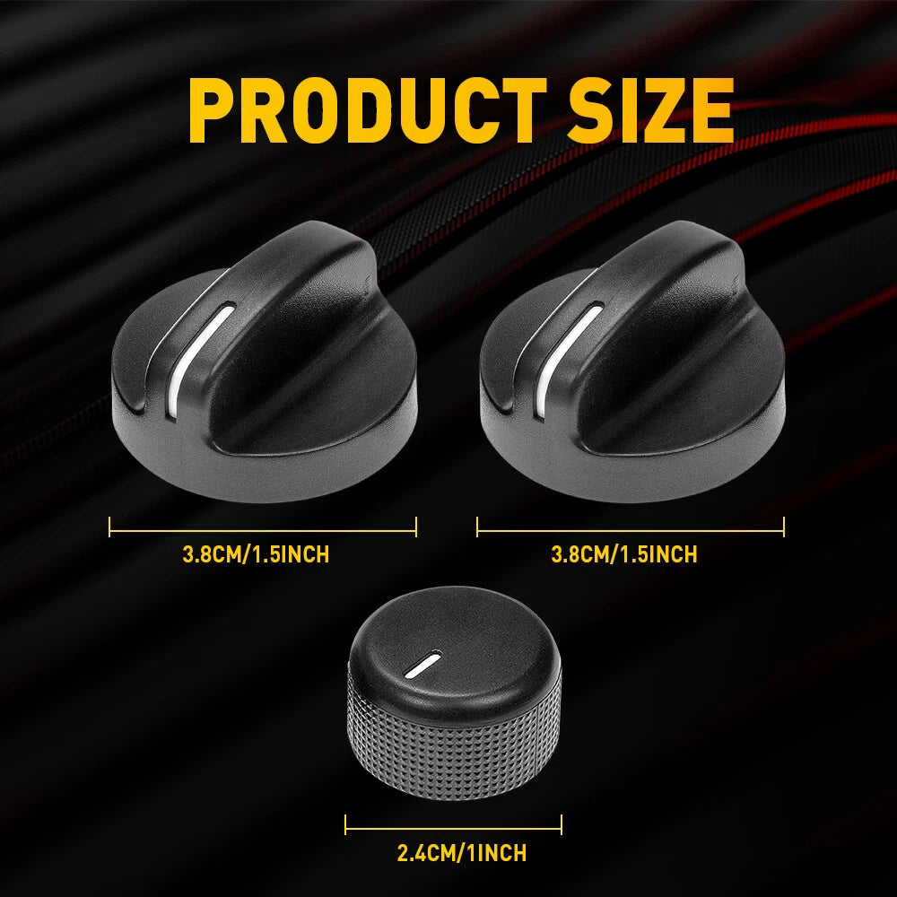 AC Fan Temperature Control Knob Set for Dodge Ram 1500 2500 3500 (1994–1997)