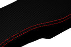 Console Lid Cover for Lincoln Town Car (2003–2011) - PVC Carbon, Red Stitch