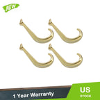 Set of 4 J Hook Clevis for Tow Chain Truck and Trailer (15", 5400 lbs)