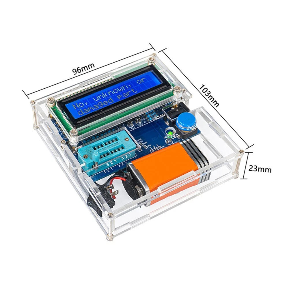 Transistor Tester Kit with Touch Measurement and Auto Off for DIY Projects