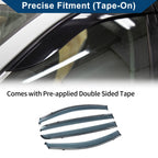 Set of 4 Window Deflectors for Chevrolet Aveo Hatchback (2007–2011)