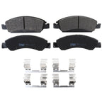 Front Brake Kit Set of 4 Drilled Rotors & TRW Metallic Pads for Silverado Sierra 1500 (2007–2013)