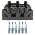 Set of 6 Bosch Ignition Coils & NGK V-Power Spark Plugs for 900 9000 A6 XC90 530i